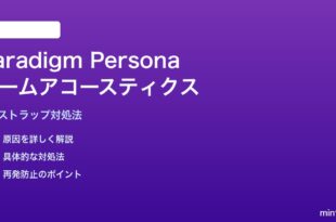 Paradigm Personaスピーカーのルームアコースティクス対処法