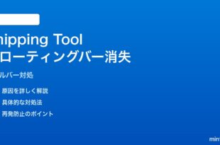 Windows 11のSnipping Toolでフローティングツールバーが表示されない対処法