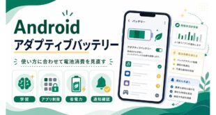 Androidアダプティブバッテリーで学習、アプリ制限、省電力、通知確認を見直す日本語アイキャッチ画像