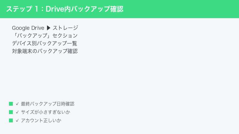 Google Drive Storage Backup Section Device List Date Size Verify