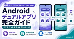 Androidのデュアルアプリで2アカウントや仕事用分離やデータ管理を整理した日本語アイキャッチ画像