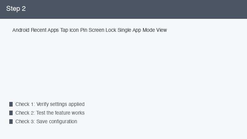 Android Recent Apps Tap Icon Pin Screen Lock Single App Mode View