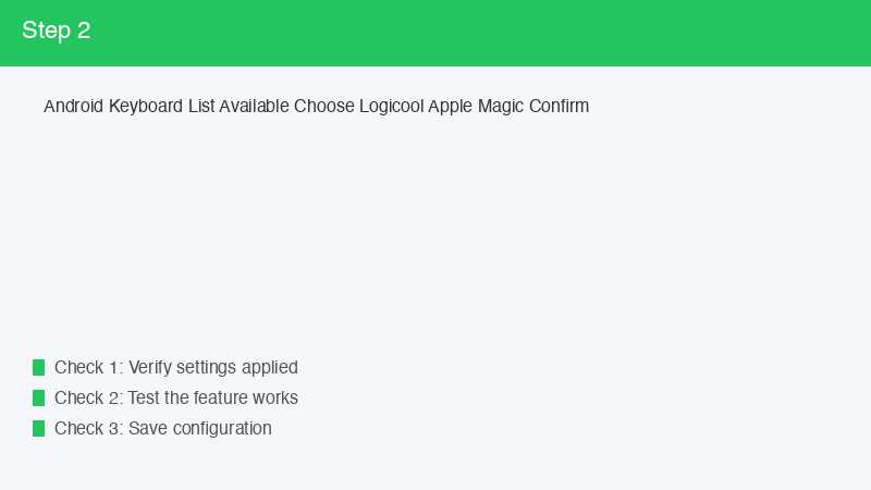 Android Keyboard List Available Choose Logicool Apple Magic Confirm