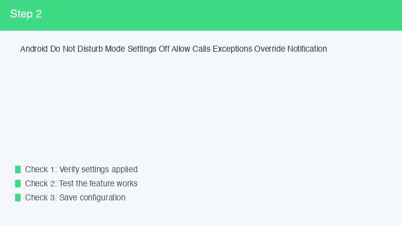 Android Do Not Disturb Mode Settings Off Allow Calls Exceptions Override Notific