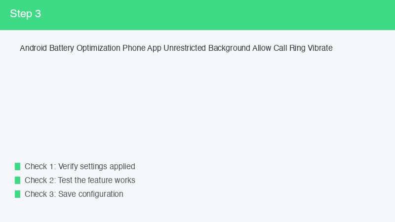 Android Battery Optimization Phone App Unrestricted Background Allow Call Ring V