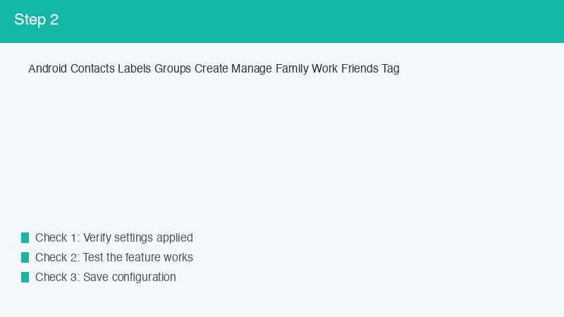 Android Contacts Labels Groups Create Manage Family Work Friends Tag