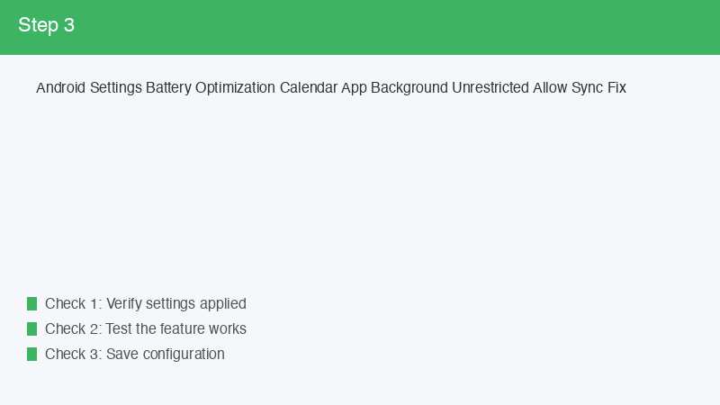 Android Settings Battery Optimization Calendar App Background Unrestricted Allow