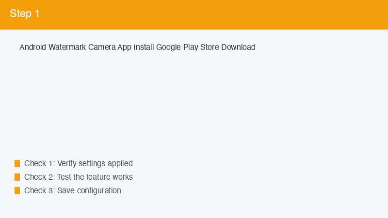 Android Watermark Camera App Install Google Play Store Download