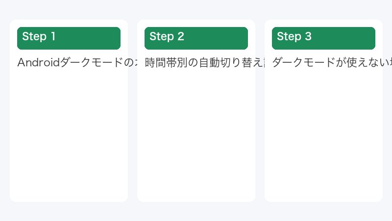 ダークモードが使えない場合の対処法