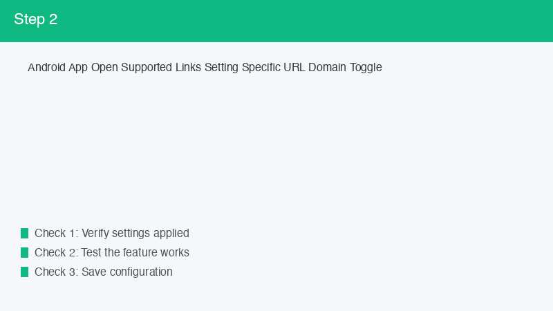 Android App Open Supported Links Setting Specific URL Domain Toggle