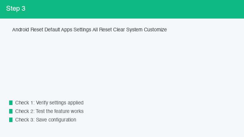 Android Reset Default Apps Settings All Reset Clear System Customize