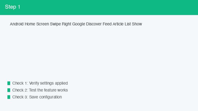 Android Home Screen Swipe Right Google Discover Feed Article List Show