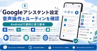 AndroidのGoogleアシスタントで起動設定、音声コマンド、リマインダー、ルーティンを確認する日本語アイキャッチ画像