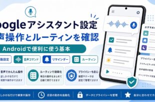 AndroidのGoogleアシスタントで起動設定、音声コマンド、リマインダー、ルーティンを確認する日本語アイキャッチ画像