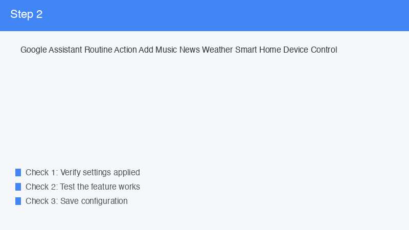 Google Assistant Routine Action Add Music News Weather Smart Home Device Control