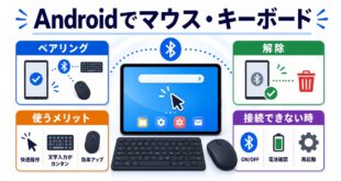 AndroidでBluetoothマウスとキーボードをペアリング、解除、活用、接続確認する完成Image2アイキャッチ