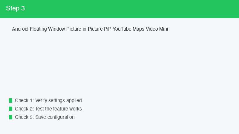 Android Floating Window Picture in Picture PiP YouTube Maps Video Mini