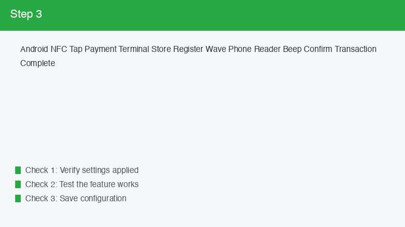 Android NFC Tap Payment Terminal Store Register Wave Phone Reader Beep Confirm T