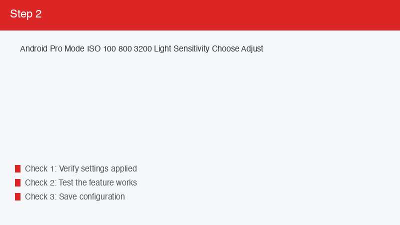 Android Pro Mode ISO 100 800 3200 Light Sensitivity Choose Adjust