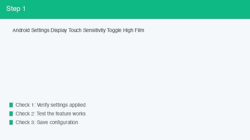 Android Settings Display Touch Sensitivity Toggle High Film