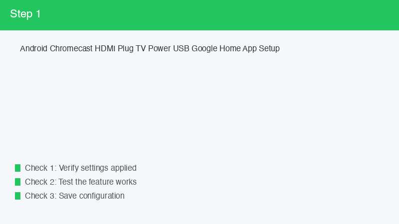 Android Chromecast HDMI Plug TV Power USB Google Home App Setup