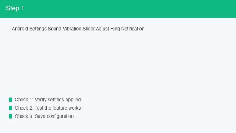 Android Settings Sound Vibration Slider Adjust Ring Notification