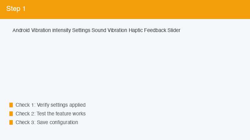 Android Vibration Intensity Settings Sound Vibration Haptic Feedback Slider