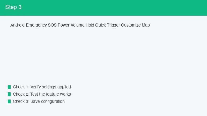 Android Emergency SOS Power Volume Hold Quick Trigger Customize Map