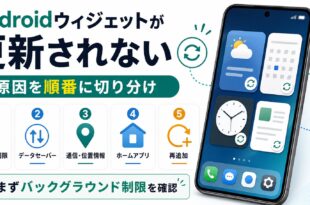 Androidウィジェットが更新されない原因を順番に切り分ける図解