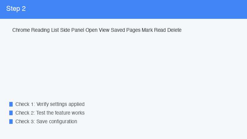 Chrome Reading List Side Panel Open View Saved Pages Mark Read Delete