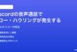 Discordの音声通話でエコーハウリングが発生する時の対処法