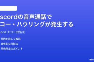 Discordの音声通話でエコーハウリングが発生する時の対処法