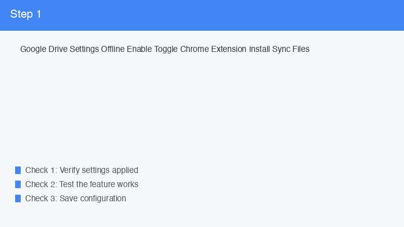Google Drive Settings Offline Enable Toggle Chrome Extension Install Sync Files
