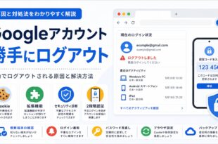 Googleアカウントが勝手にログアウトされる時の確認ポイント