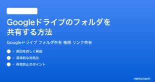 Googleドライブのフォルダを共有する方法完全ガイド