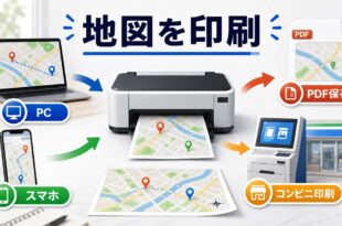 GoogleマップをPC、スマホ、PDF保存、コンビニ印刷で使い分ける完成Image2アイキャッチ