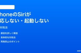 iPhoneのSiriが反応しない起動しない時の対処法