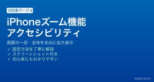 【2026年最新版】iPhoneのアクセシビリティのズーム機能を使いこなす完全ガイド【視覚支援】