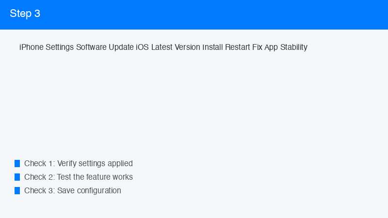 iPhone Settings Software Update iOS Latest Version Install Restart Fix App Stabi