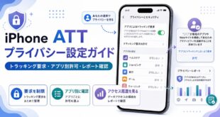iPhoneのATTプライバシー設定でトラッキング要求やアプリ別許可やプライバシーレポートを確認する流れを整理した日本語アイキャッチ画像