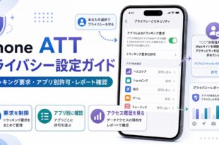 iPhoneのATTプライバシー設定でトラッキング要求やアプリ別許可やプライバシーレポートを確認する流れを整理した日本語アイキャッチ画像