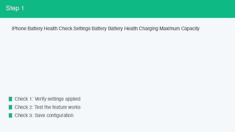 iPhone Battery Health Check Settings Battery Battery Health Charging Maximum Cap