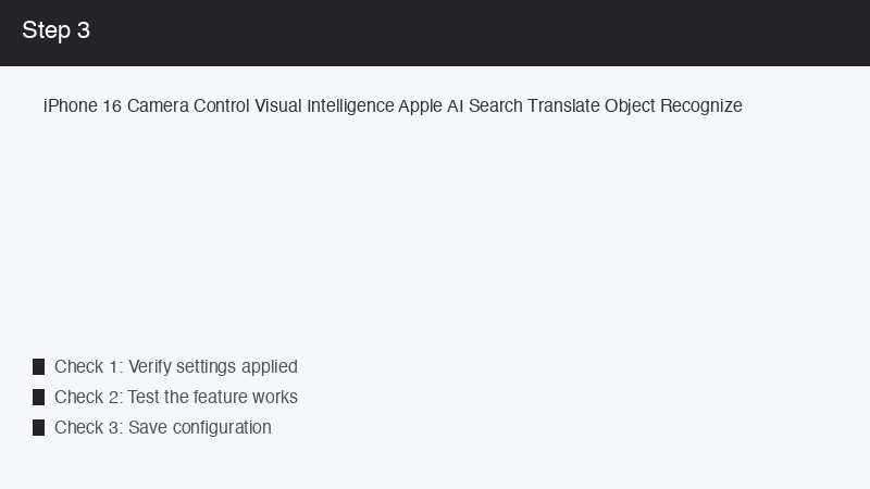 iPhone 16 Camera Control Visual Intelligence Apple AI Search Translate Object Re