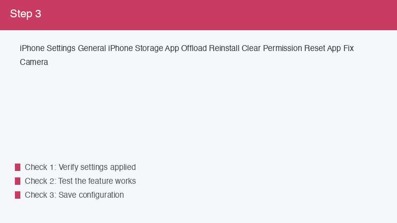iPhone Settings General iPhone Storage App Offload Reinstall Clear Permission Re