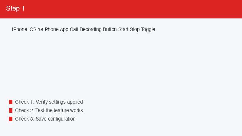 iPhone iOS 18 Phone App Call Recording Button Start Stop Toggle