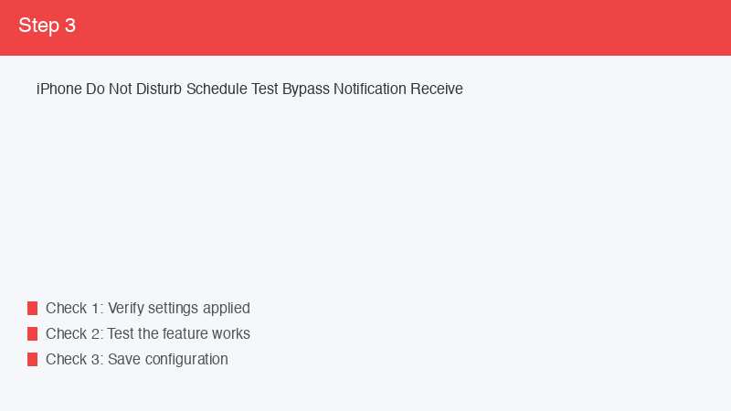 iPhone Do Not Disturb Schedule Test Bypass Notification Receive