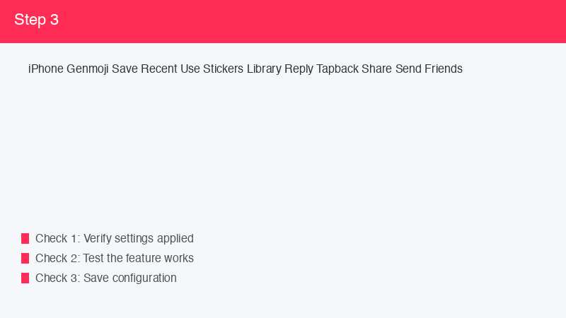 iPhone Genmoji Save Recent Use Stickers Library Reply Tapback Share Send Friends