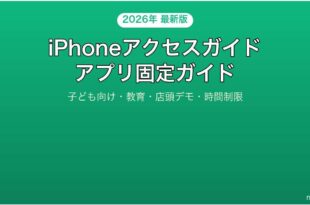 iPhoneのアクセスガイドGuided Accessでアプリ固定する完全ガイド