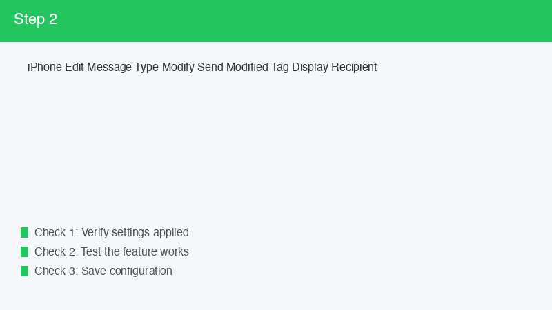 iPhone Edit Message Type Modify Send Modified Tag Display Recipient
