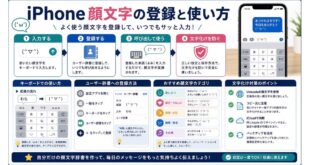 iPhoneで顔文字を入力、ユーザー辞書に登録、文字化け対策まで整理した図解